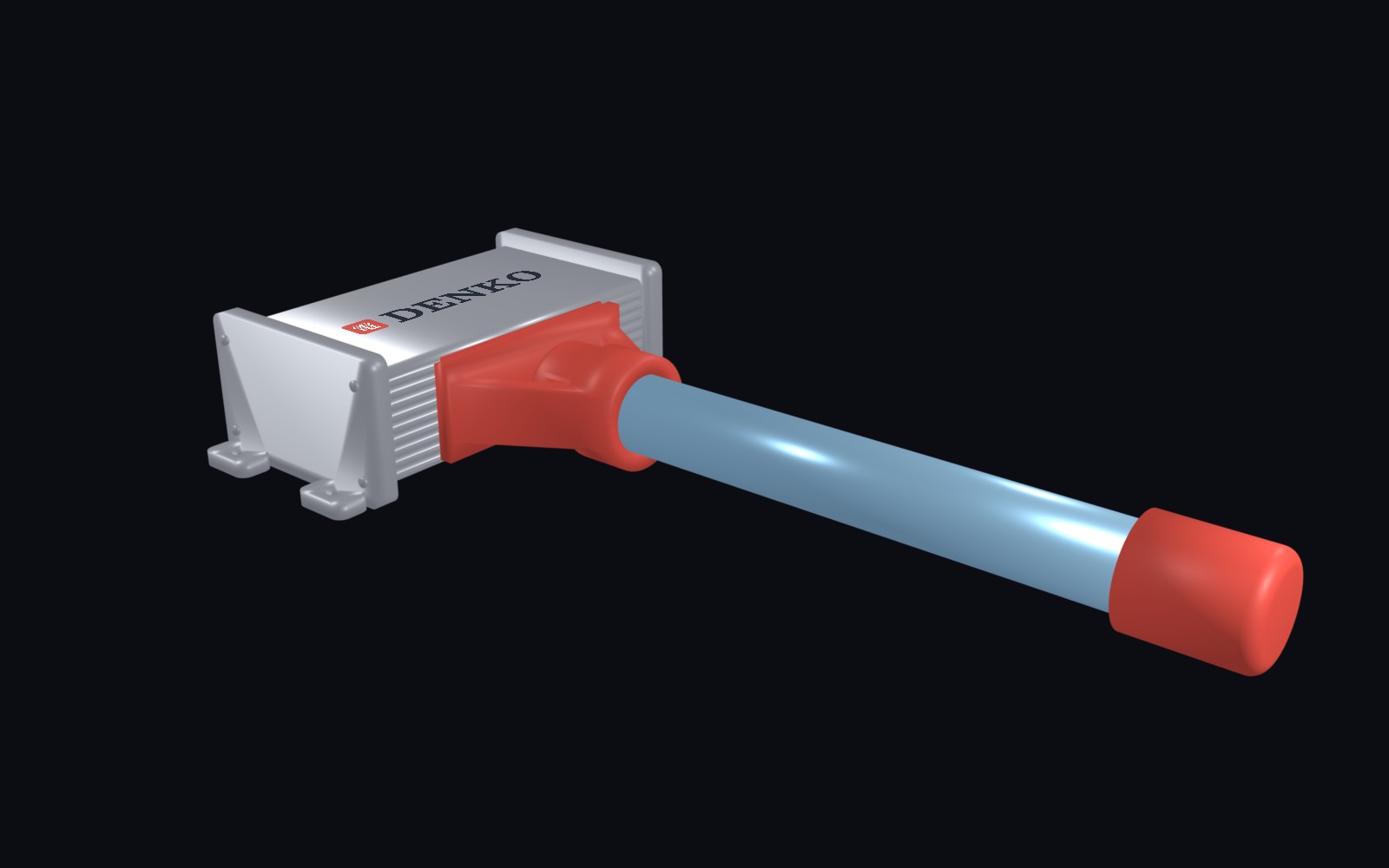 Denko Aurora: machined aluminium receiver with shielded antenna